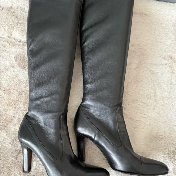 Cole Haan Black Knee Boots - Picture 3 of 15